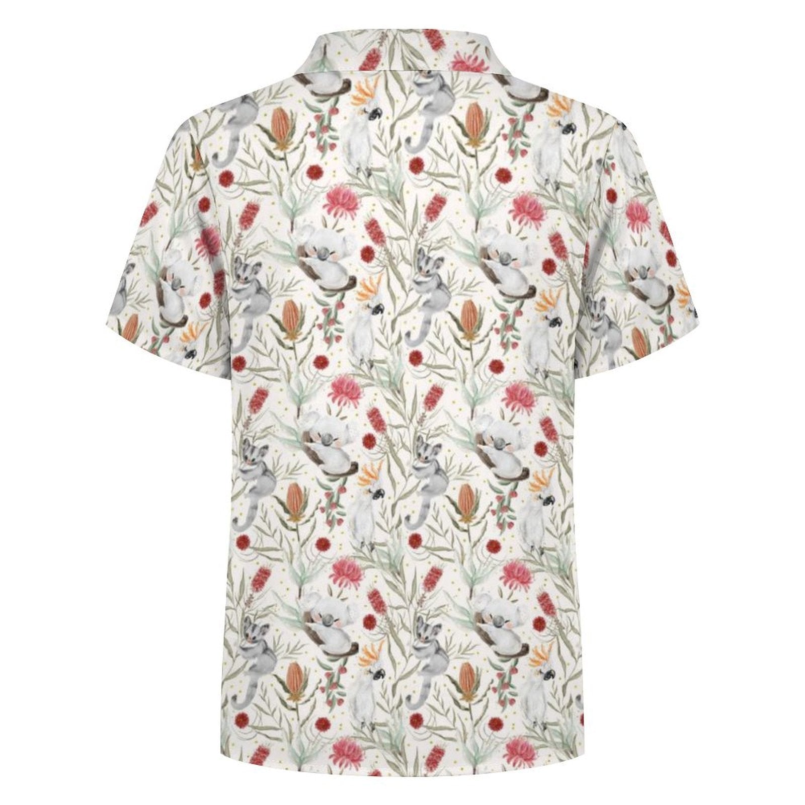Australian Plants And Animals Kids Cotton Short Sleeve Shirt