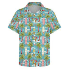 Summer Surf Women's Collared Pocketless Short Sleeve Shirt