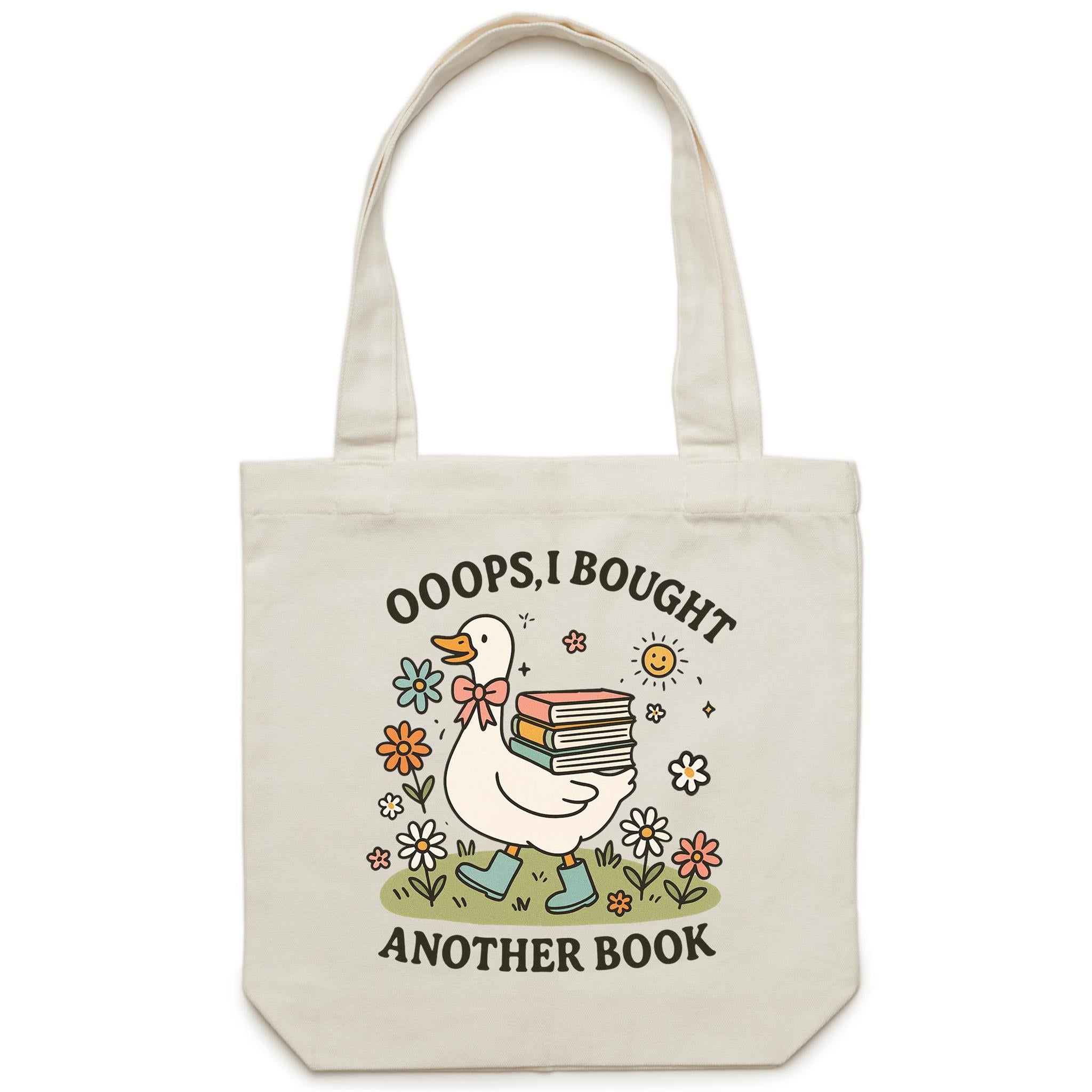 Oops, I Bought Another Book - Canvas Tote Bag Default Title Tote Bag animal Printed In Australia Reading