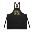 The Best Father In The Galaxy AS Colour Carrie Apron Black One Size Apron Dad Printed In Australia