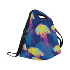 Bright Jellyfish - Neoprene Lunch Bag Neoprene Lunch Bag Printed Offshore