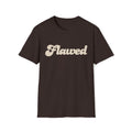 Flawed Unisex Softsytle T-shirt Dark Chocolate Unisex Adult T-shirt Australian Printer