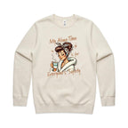 My Alone Time Is For Everyone's Safety AS Colour Stencil Crew Sweatshirt Unisex Ecru Sweatshirt Printed In Australia