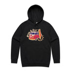 Drive And Surf - Mens Hoodie Black Mens Hoodie Printed In Australia Surf