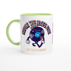Personalise - Keeping The Blues Alive - White 11oz Ceramic Mug Ceramic Green Personalised Mug customise Globally Fulfilled Music personalise