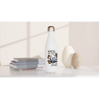 Whatever Life Throws At You, Duck And Let It Hit Someone Else - White 17oz Stainless Steel Water Bottle White Water Bottle Food Globally Fulfilled