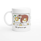 Personalised - Cassette, Life's Got Me In A Spin - White 11oz Ceramic Mug with Colour Inside Ceramic White Personalised 11oz Mug animal customise Globally Fulfilled Music personalise Retro