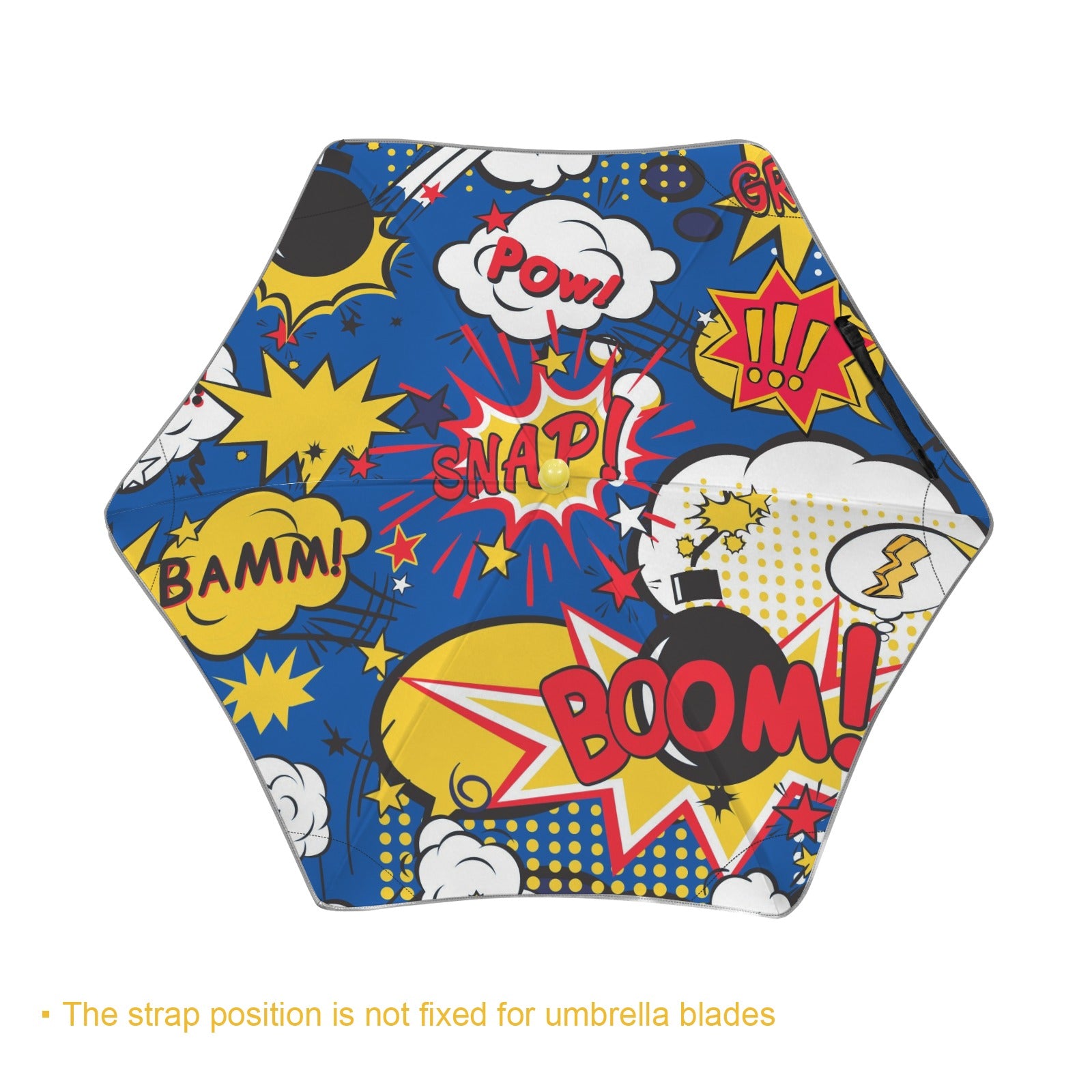Blue Comic Book Kids Safe Round Corner Umbrella Kids Safe Round Corner Umbrella comic Printed Offshore