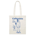 Caffeinista, Caffeine Parcel Canvas Tote Bag Default Title Small Tote Bag Coffee Printed In Australia