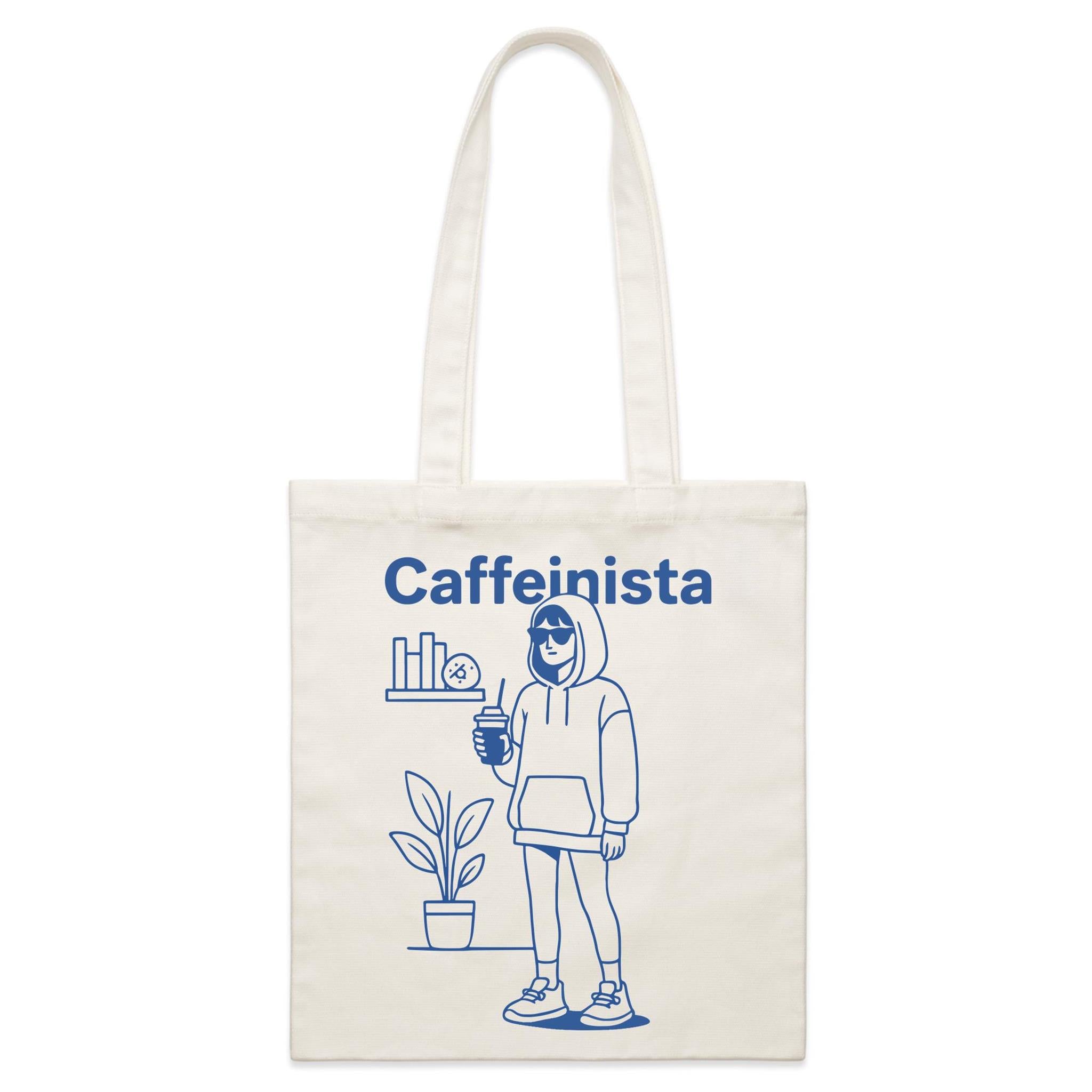 Caffeinista, Caffeine Parcel Canvas Tote Bag Default Title Small Tote Bag Coffee Printed In Australia