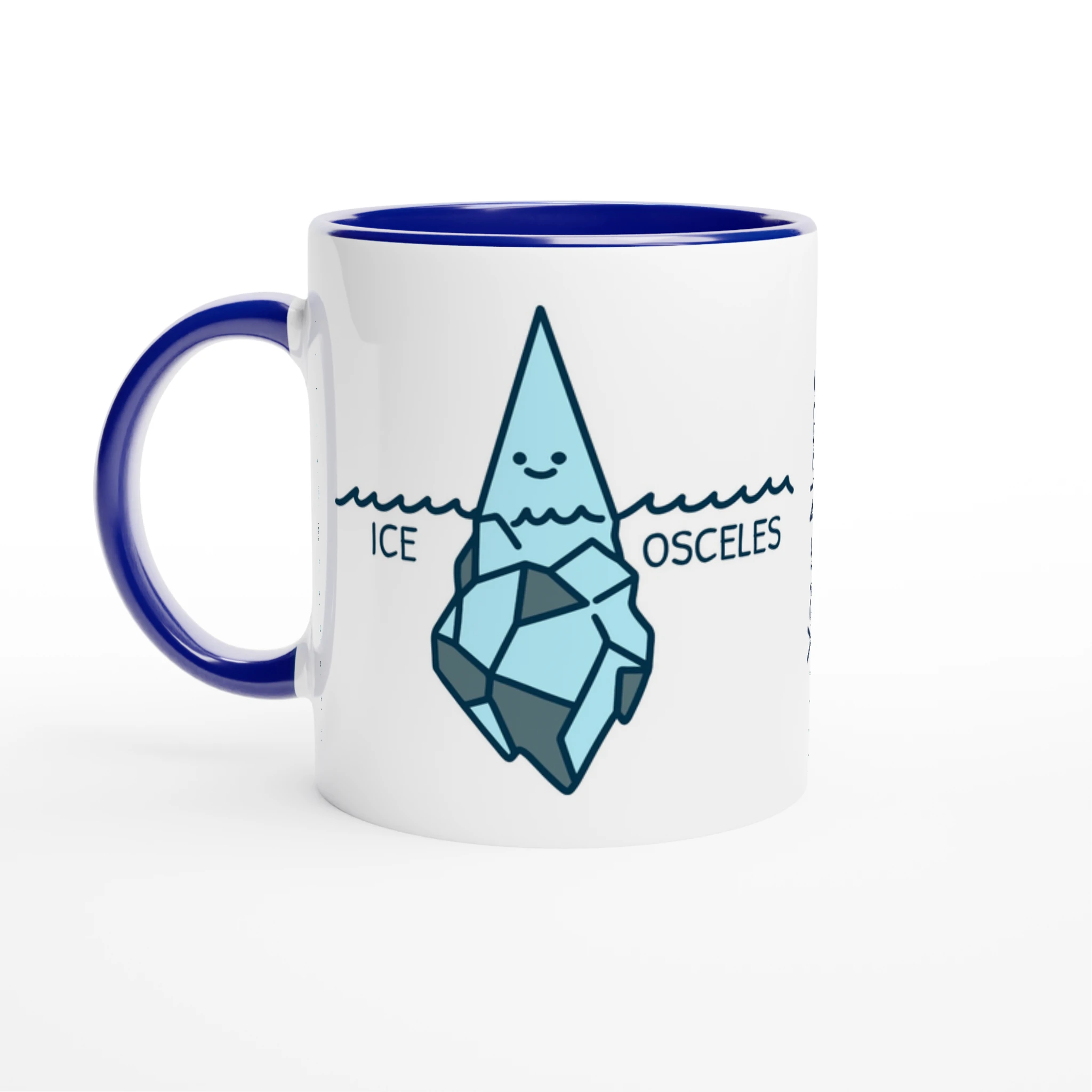 Personalise - Ice-Osceles - White 11oz Ceramic Mug Ceramic Blue Personalised Mug customise Globally Fulfilled Maths personalise Science