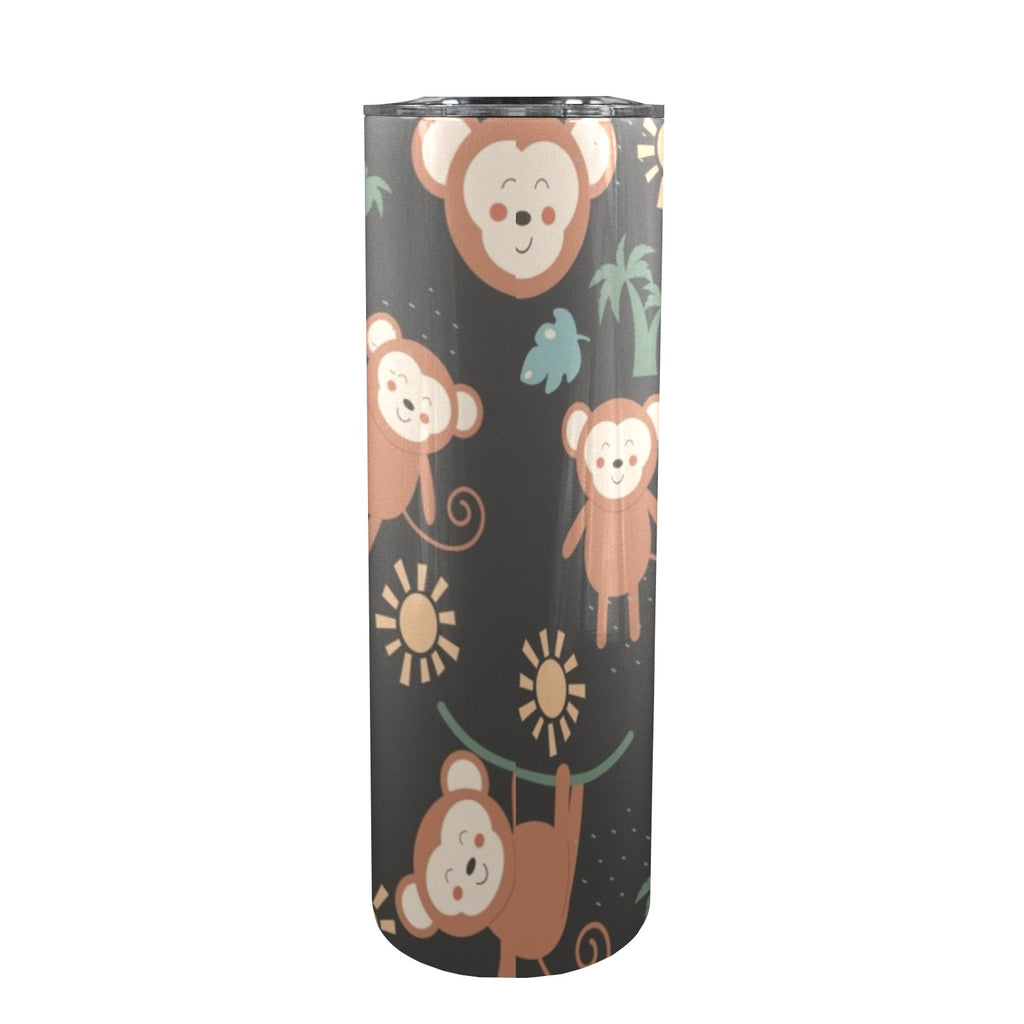 Monkey Swing - 20oz Tall Skinny Tumbler with Lid and Straw