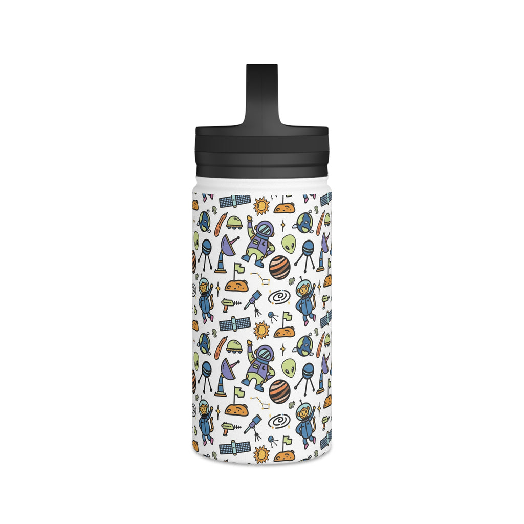All About Space Stainless Steel Water Bottle, Handle Lid Stainless Steel Water Bottle With Handle Lid Globally Fulfilled Space