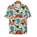Surfing Safari Women's Short-Sleeve Button Up Shirt
