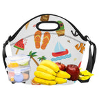 Beach Time - Neoprene Lunch Bag Neoprene Lunch Bag Printed Offshore