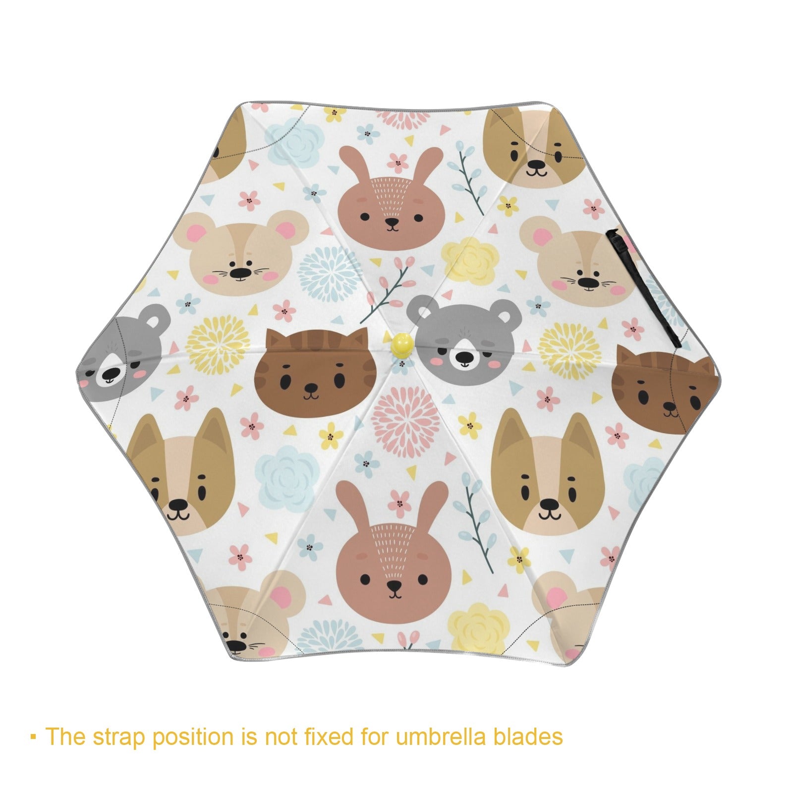 Baby Animals Kids Safe Round Corner Umbrella Kids Safe Round Corner Umbrella animal Printed Offshore
