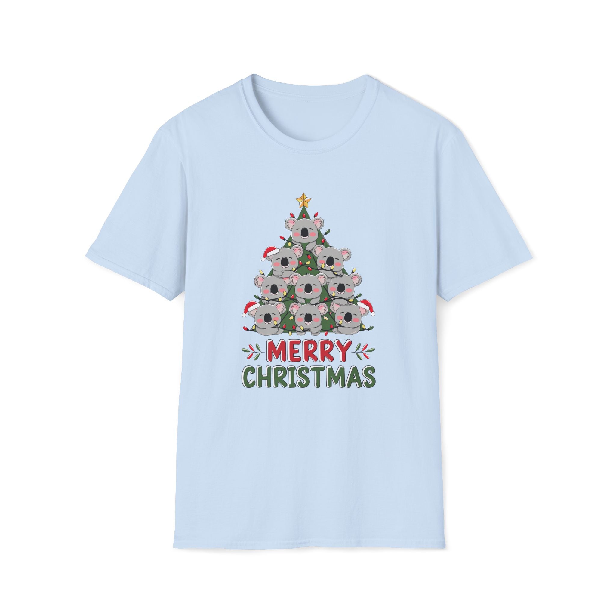 Australian Koala Christmas Tree - Unisex Softstyle T-Shirt