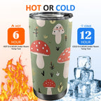 Toadstools - 20oz Mobile Tumbler with Lid (Black Lock) 20oz Travel Mug Printed Offshore