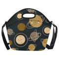 Planets Neoprene Lunch Bag/Large (Model 1669) One Size Neoprene Lunch Bag Printed Offshore Space