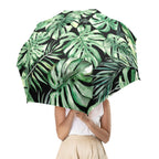 Jungle Leaves - Semi-Automatic Foldable Umbrella (Model U12) Semi-Automatic Foldable Umbrella (U12)