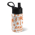 Orange Surf - 12oz Kids Water Bottle with Straw Lid