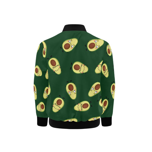 Avocado Characters Kids Bomber Jacket Kids Bomber Jacket Food Printed Offshore