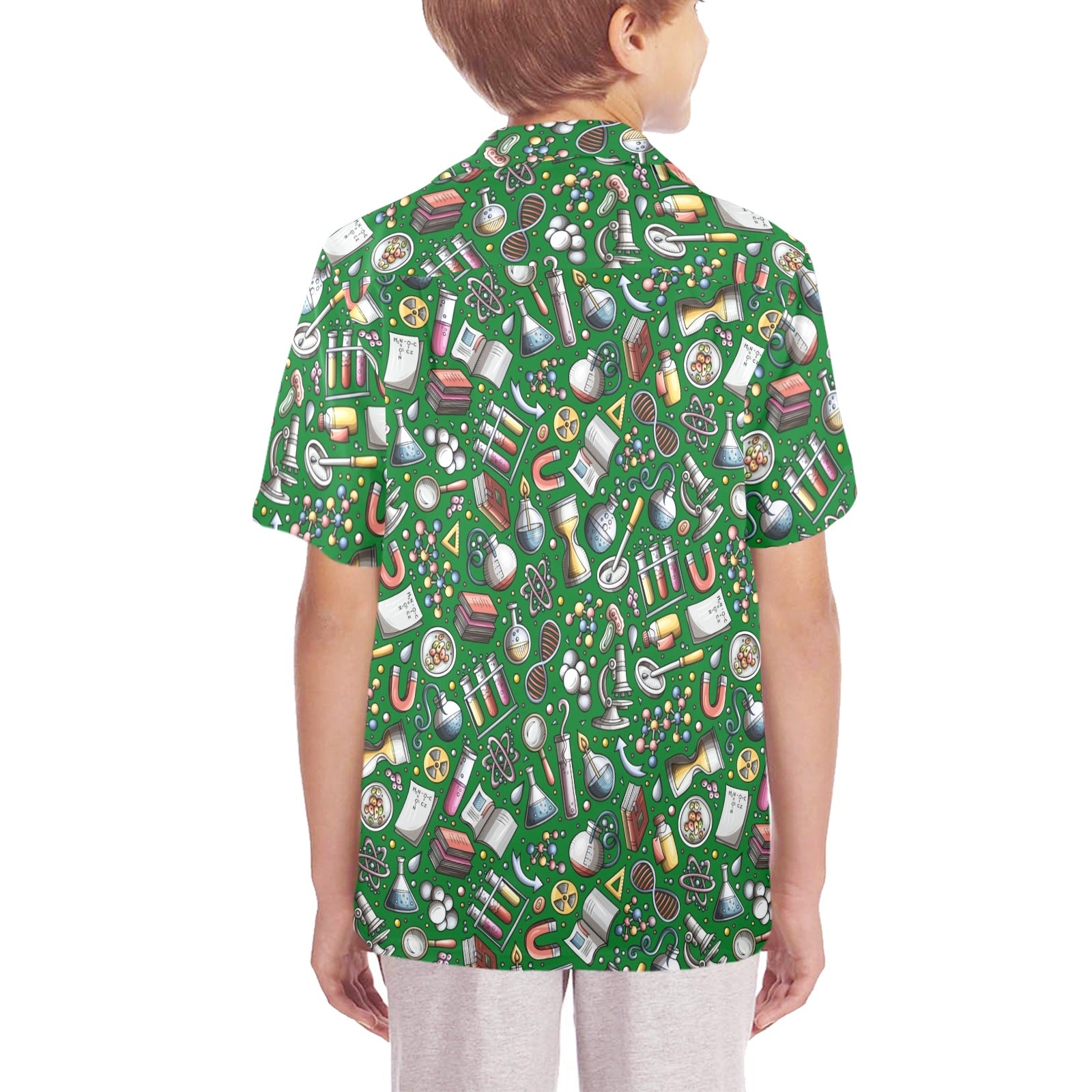 Science Love - Senior Kids Hawaiian Shirt