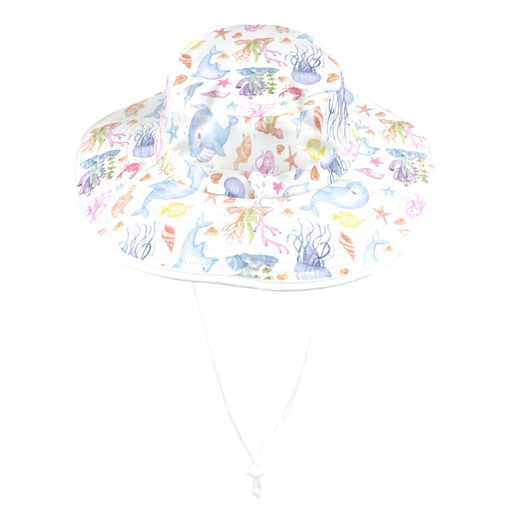 Under The Sea Wide Brim Bucket Hat Wide Brim Bucket Hat animal Ocean Printed Offshore