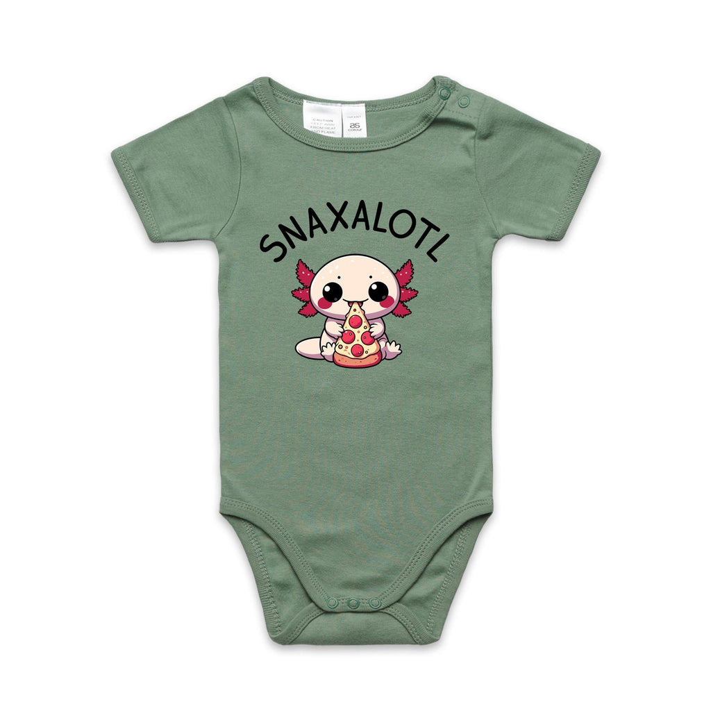 Snaxalotl, Axolotl Pizza - Baby Bodysuit