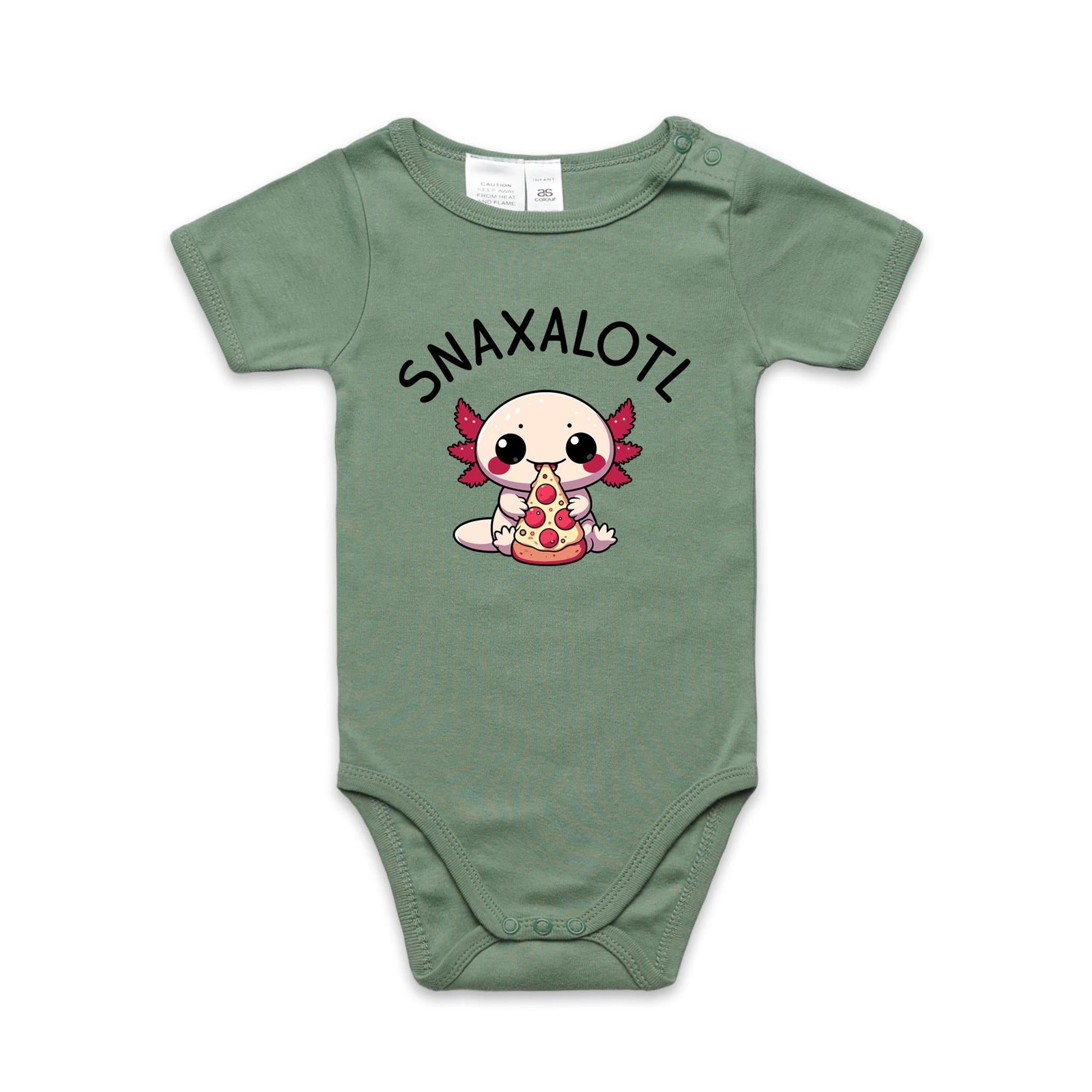 Snaxalotl, Axolotl Pizza - Baby Bodysuit