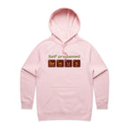 Self Proclaimed Genius - Womens Hoodie Pink Womens Hoodie Printed In Australia Science