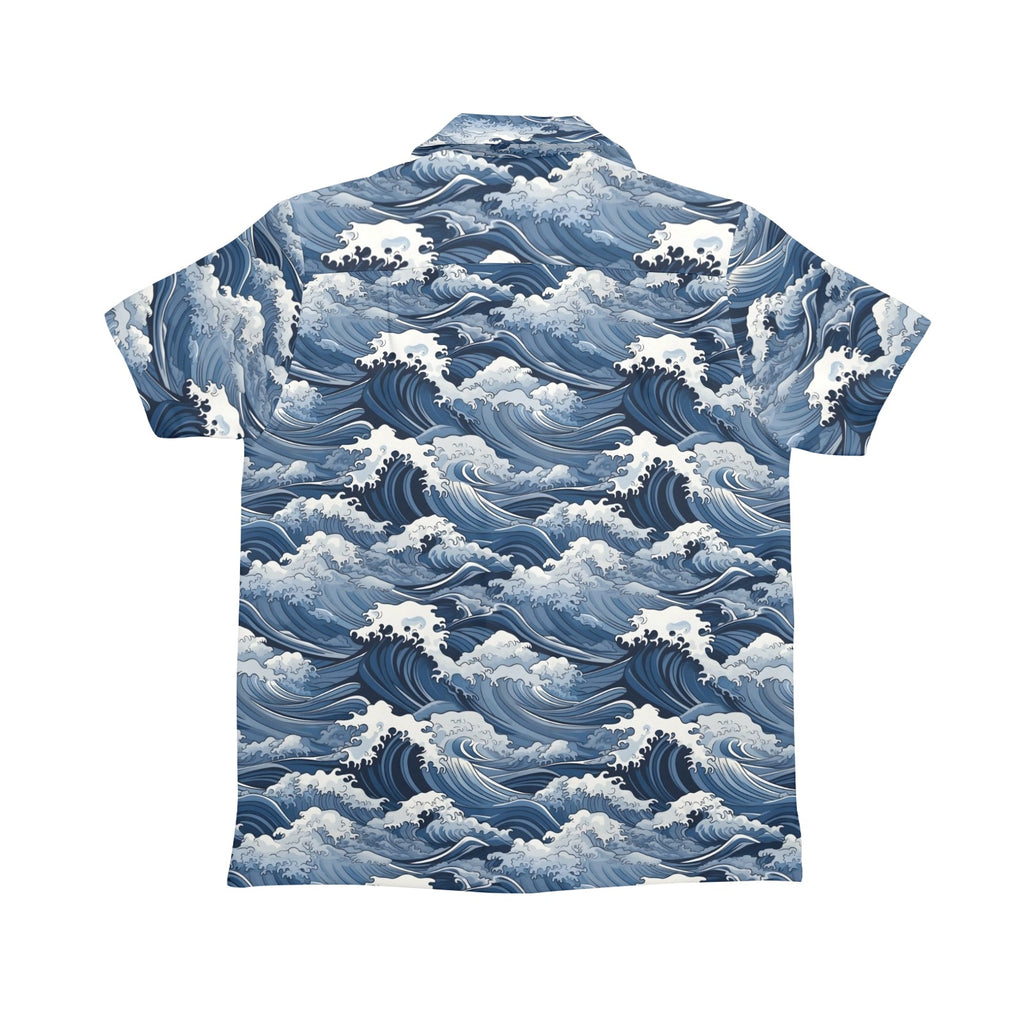 Japanese Waves Senior Kids Hawaiian Shirt