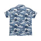 Japanese Waves Senior Kids Hawaiian Shirt