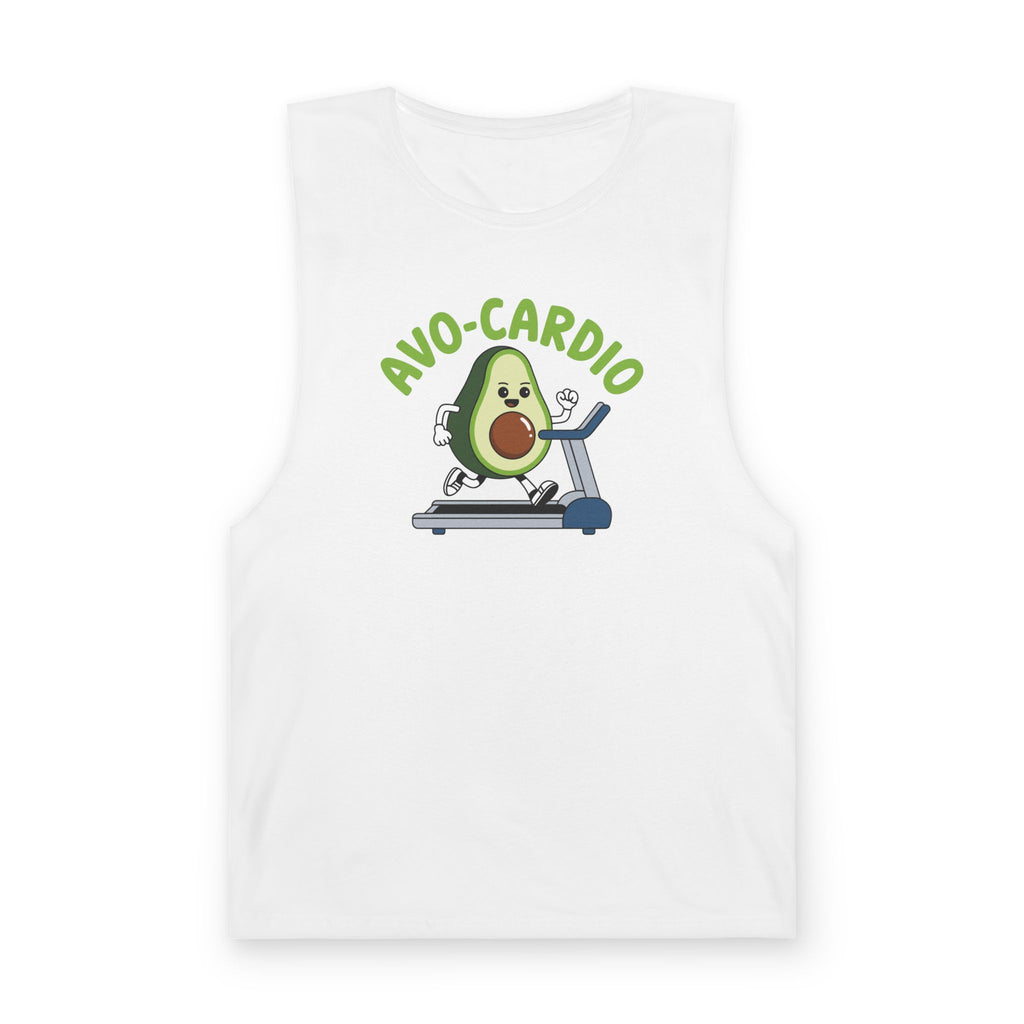 Avo-Cardio, Avocado Treadmill - Unisex Barnard Tank