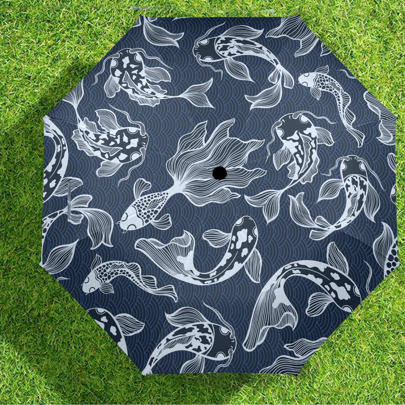 Blue Fish - Semi-Automatic Foldable Umbrella (Model U12) Semi-Automatic Foldable Umbrella (U12)