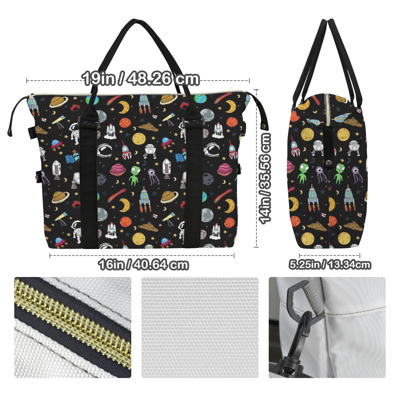 Fun Space Duffle Bag-Simple (Model 1715) Duffle Bag-Simple (1715)