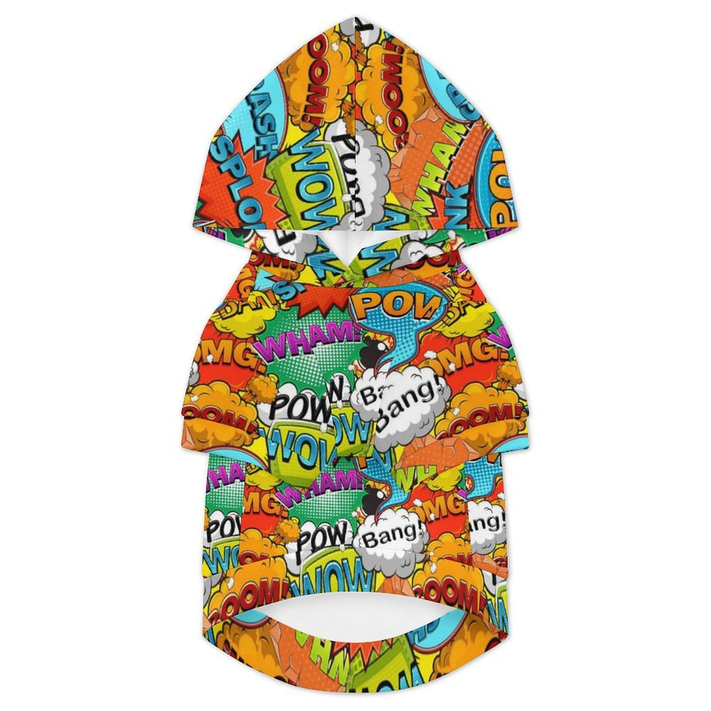 Comic Book 2 Pet Hoodie (Small Size)