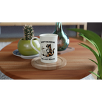 Personalise - Don't Rush Me, Cat - White 10oz Porcelain Slim Mug Personalised Porcelain Mug animal Globally Fulfilled