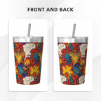 Comic Book Explosions Small Stainless Steel Travel Mug Cup 12oz/350ml Small Travel Mug comic Printed Offshore