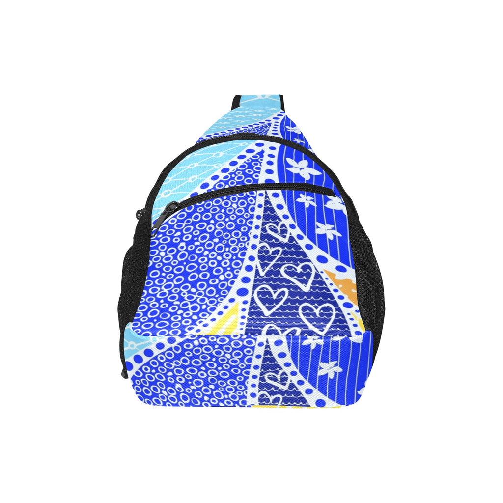 Blue Swirl - Chest Bag