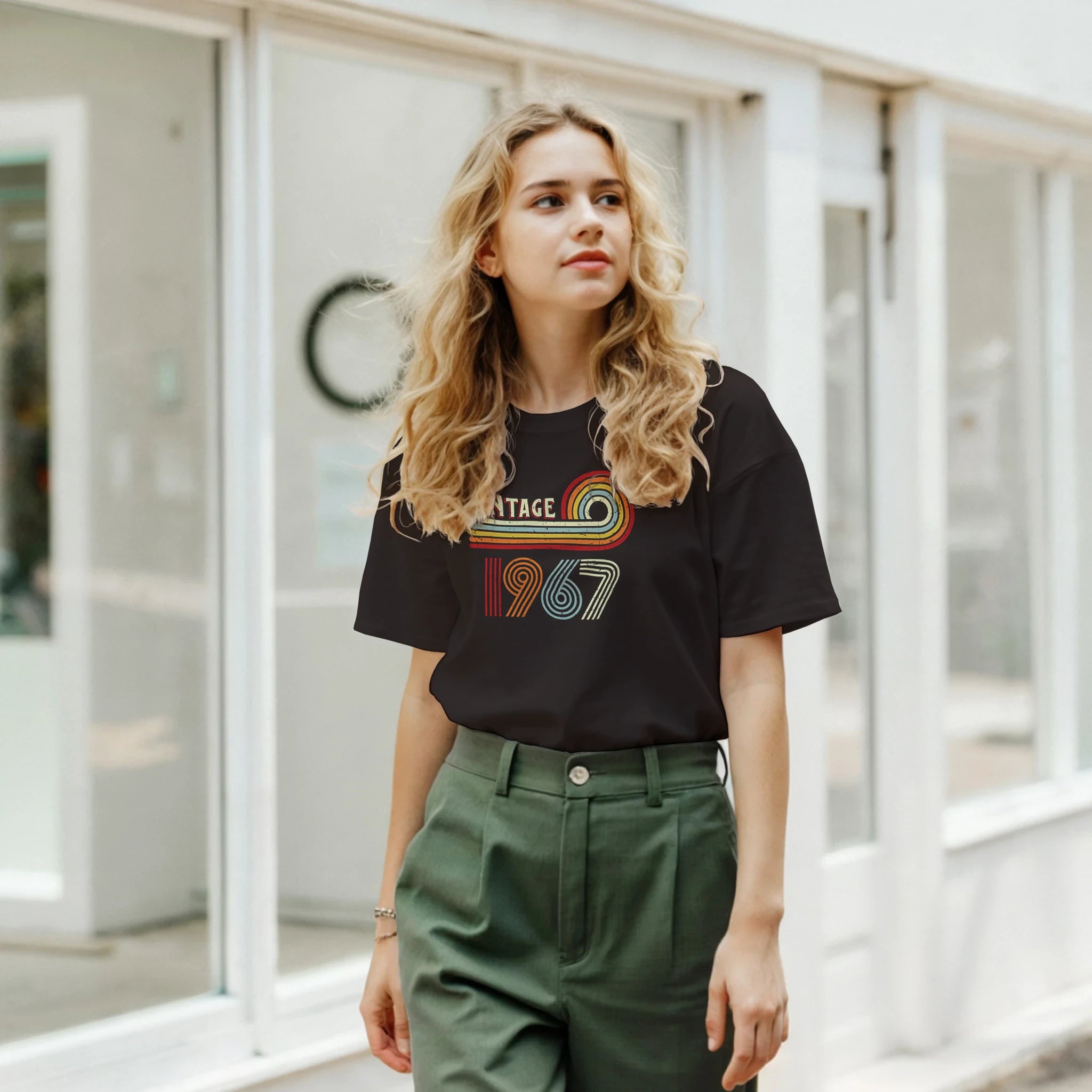 Personalise - Vintage Birth Year - Classic Unisex Crewneck T-shirt | Gildan® 64000 Personalised T-shirt