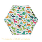 Cute Cartoon Dinosaurs Kids Safe Round Corner Umbrella Kids Safe Round Corner Umbrella animal Printed Offshore