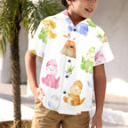 Hatching Dinosaurs - Junior Kids Hawaiian Shirt