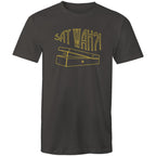Say Wah, Guitar Pedal - Mens T-Shirt Charcoal Mens T-shirt Music Printed In Australia