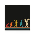 Saxophone Player Evolution - Ceramic Coasters (Square) Ceramic Coasters Music Printed Offshore