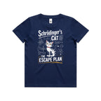 Schrodinger's Cat The Escape Plan Kids AS Colour T-shirt