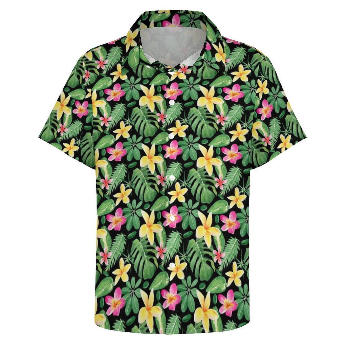 Frangipani Women's Collared Pocketless Short Sleeve Shirt