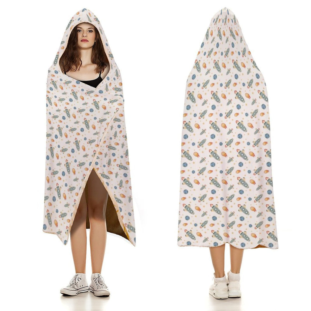 Rockets Kids Hooded Blanket 100cm x 130cm
