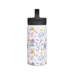 Under The Sea, Ocean Animals Stainless Steel Water Bottle, Handle Lid Stainless Steel Water Bottle With Handle Lid Globally Fulfilled Ocean