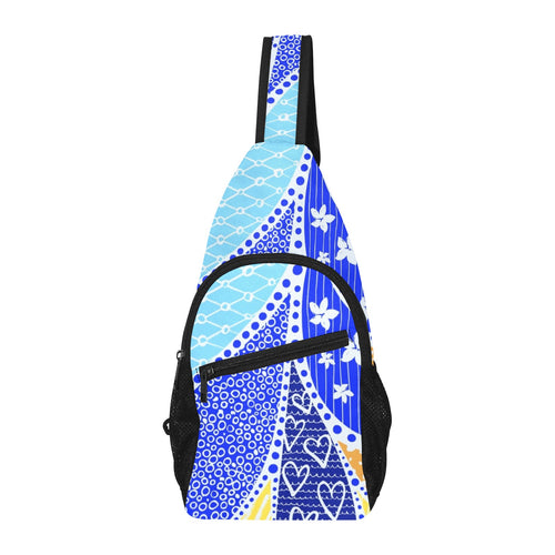 Blue Swirl - Chest Bag